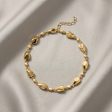 18ct Gold Vermeil Molten Pebble Link Bracelet