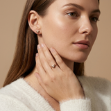 18ct Gold Vermeil Celestial Star Heart Stud Earrings