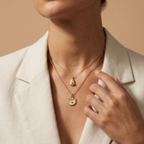 18ct Gold Vermeil Organic Teardrop Necklace