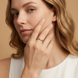 18ct Gold Vermeil Multi-Gemstone Celestial Band Ring