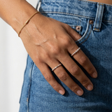 Sterling Silver Graduated Beaded Bubble Ring