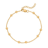 18ct Gold Vermeil Duo Bead
 Satellite Bracelet