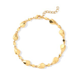 18ct Gold Vermeil Molten Pebble Link Bracelet