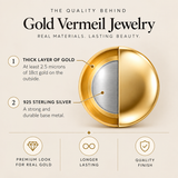 18ct Gold Vermeil Multi-Gemstone Celestial Band Ring